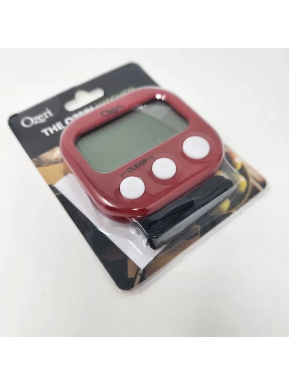 The Ozeri Kitchen & Event Timer With Large LCD Magnetic Back And Alarm - Red